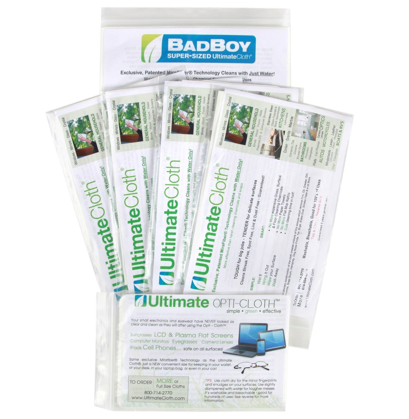 B2G1 SALE: Ultimate Cloth CLEAN GREEN STARTER PACK