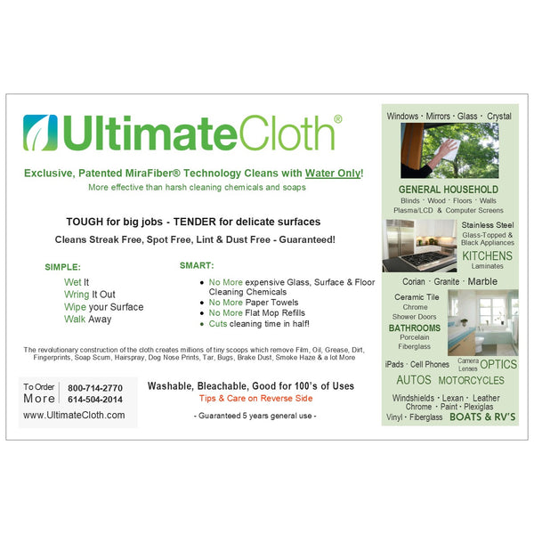 Father's Day Car Care Bundle:  1 Classic White Original; 1 UltimateCloth PRO; 1 German Shammy (4 powerful cleaning cloths). Special Price only $39!
